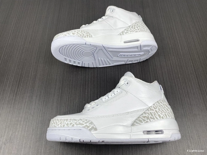 'Triple PS 429487-111 White' 3 Air Retro Jordan 0723
